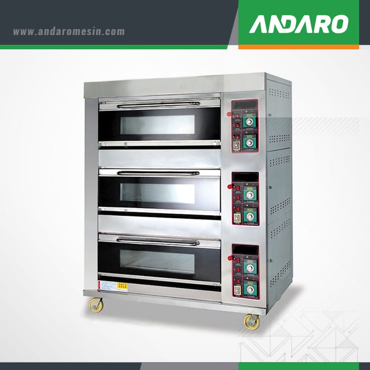 Oven Gas 3 Deck 6 Loyang ASTRO
