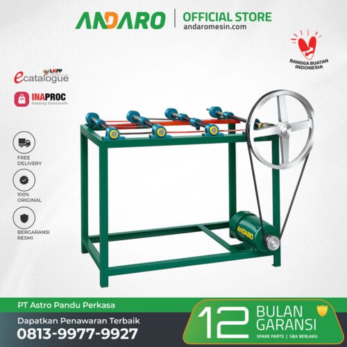 Alat Mesin Pemintal Tali Sabut Kelapa ANDARO