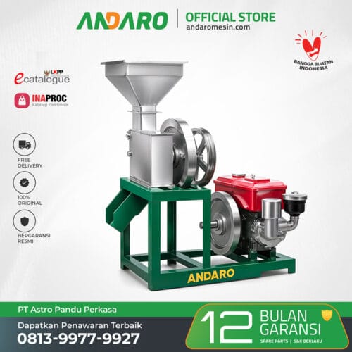 Mesin Pemecah Cangkang Biji Pala