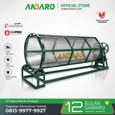 Mesin Pengayak Sabut Kelapa Hijau