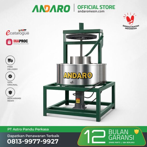 Mesin Pengempa Lemak Coklat Andaro Mesin