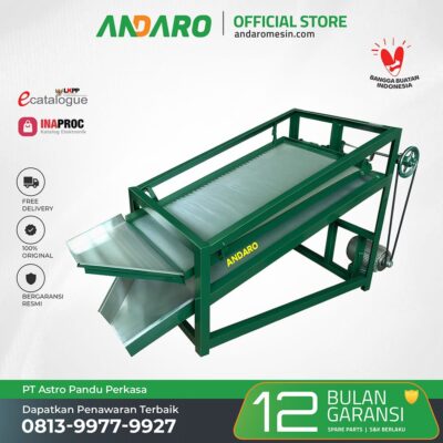 Mesin Sortasi Gula Semut Andaro