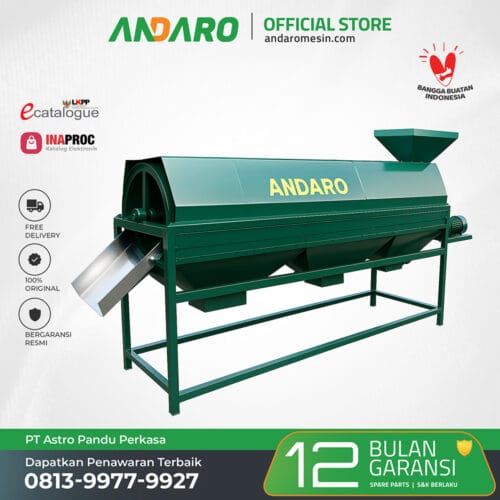 Mesin Sortasi Kakao Rotary ANDARO