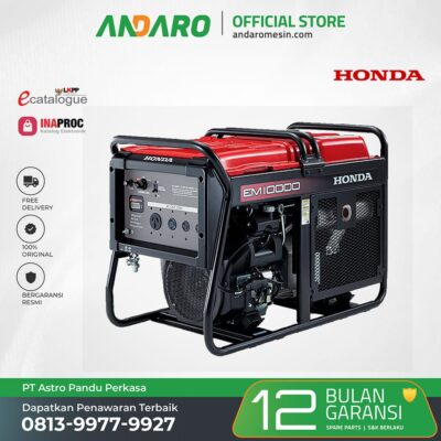 Genset Honda EM 10000 | Generator Engine Bensin 7200 Watt