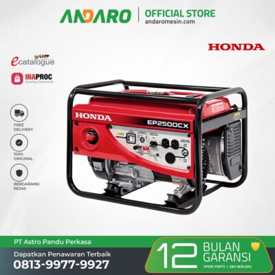 Genset Honda EP 2500 CX | Generator Engine Bensin 2000 Watt