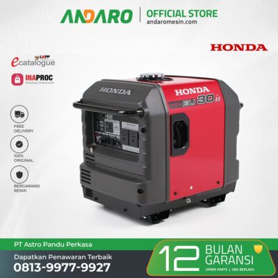 Genset Honda EU 30 IS1 | Generator Engine Bensin 3000 Watt