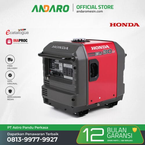 Genset Honda EU 30 IS1 | Generator Engine Bensin 3000 Watt
