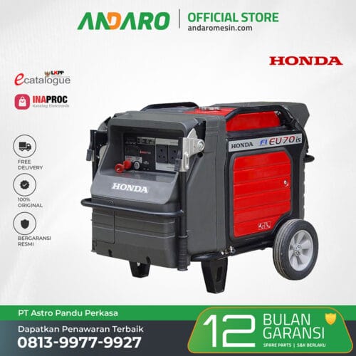 Genset Honda EU 70 IS | Generator Engine Bensin 3000 Watt