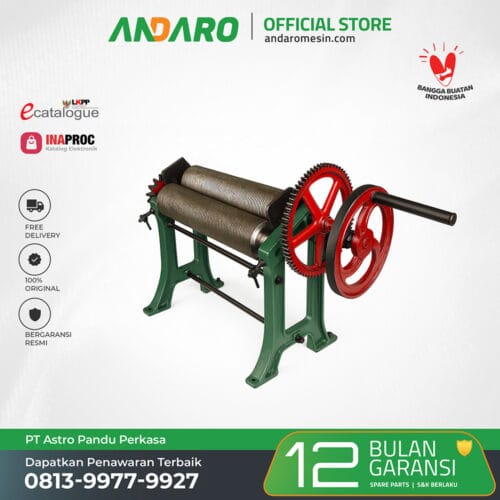 Hand Mangel Lembaran Roll Karet Polos Batik