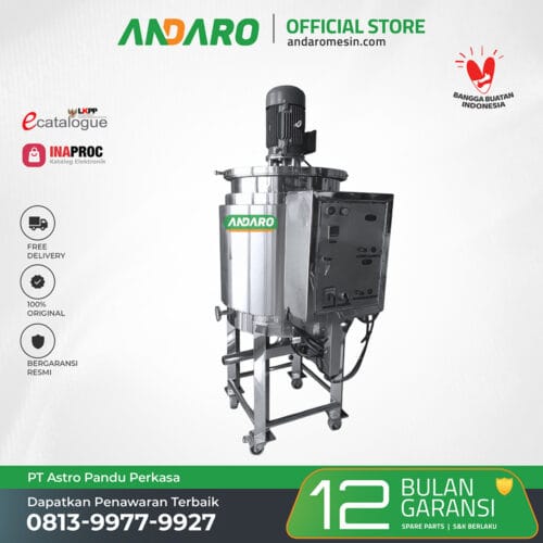 Homogenizer Tank Triple Jacket 50L