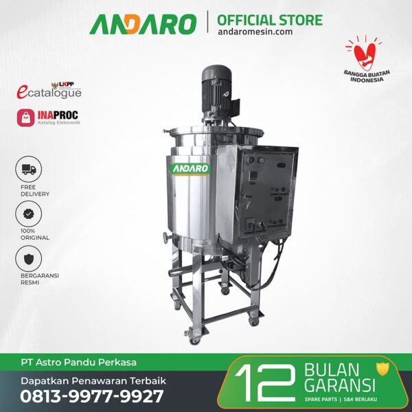 Homogenizer Tank Triple Jacket 50L