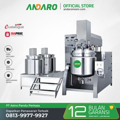 Hydraulic Lifting Vacuum Homogenizer