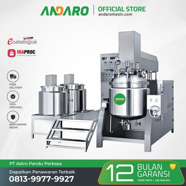 Hydraulic Lifting Vacuum Homogenizer
