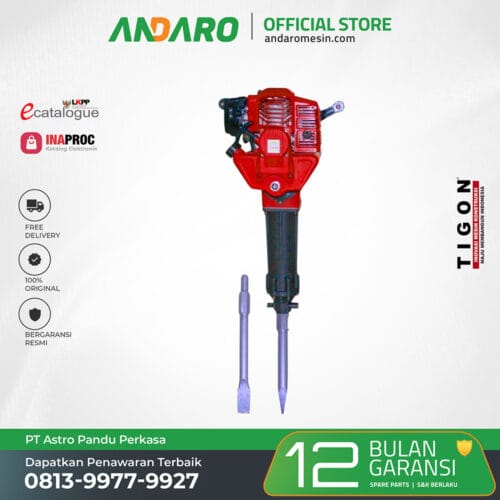 Jack Hammer TPB-50G | Mesin Pembobok Beton dan Penghancur Batu