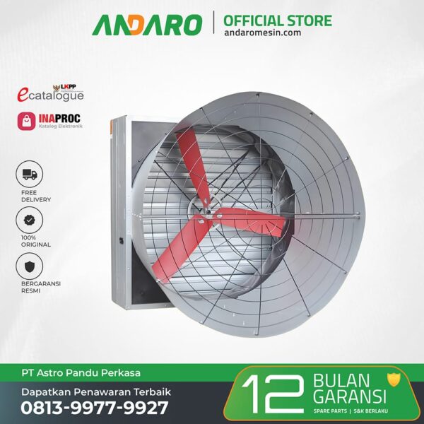 Kipas Exhaust Kandang Ayam | Cone Shutter Fan