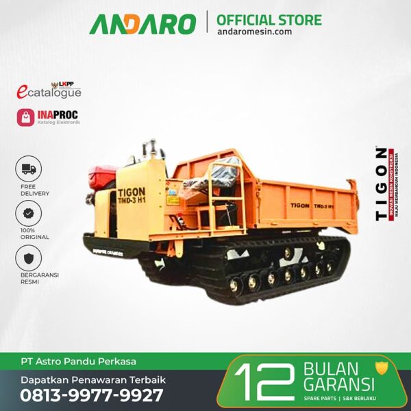 Mesin Angkut Sawit Hidrolik TMD-3H1 | Mini Dumper 3 Ton