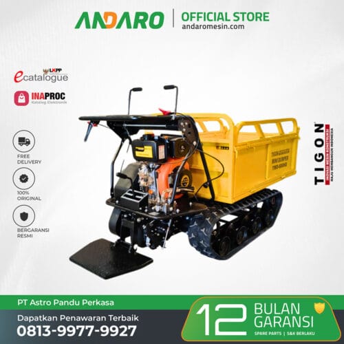 Mesin Angkut Sawit Hidrolik TMD-800 HD | Mini Dumper Crawler