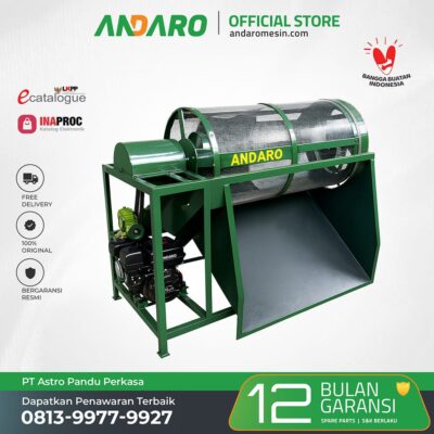 Mesin Ayakan Sampah Kompos Organik Andaro Hijau