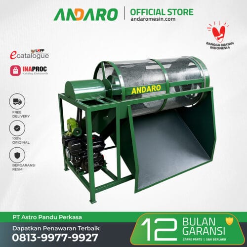 Mesin Ayakan Sampah Kompos Organik Andaro Hijau