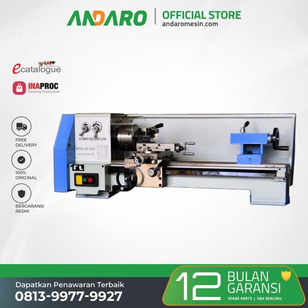 Mesin Bubut Besi Logam Bench Lathe