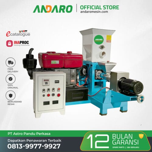 Mesin Cetak Pelet Apung Extruder