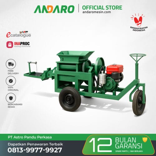 Mesin Cetak batu Bata Mobil