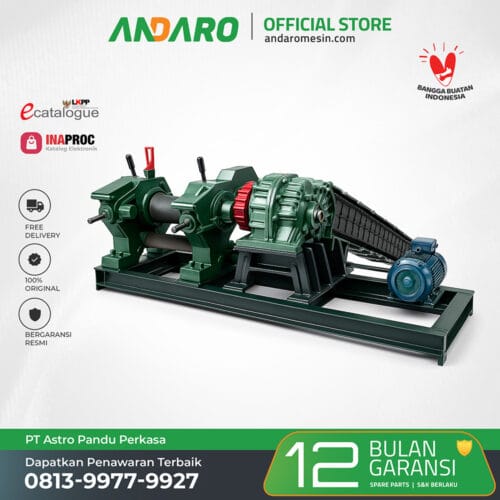 Mesin Crumb Rubber Creper Karet