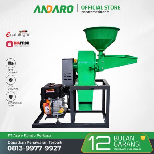 Mesin Giling Tepung Disc Mill MDM 9-23 Untuk Beras, Jagung & Biji-Bijian