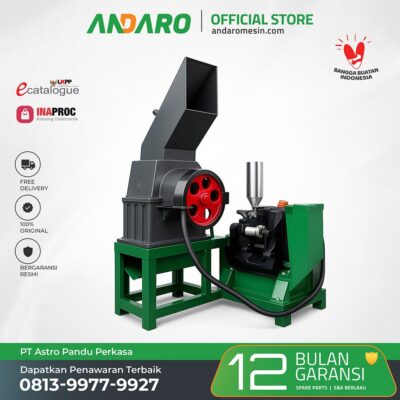Mesin Hammer Mill Penghancur Limbah Karet