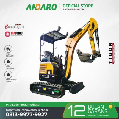 Mesin Mini Excavator TE-17 HD | Crawler Excavator 1.7 Ton
