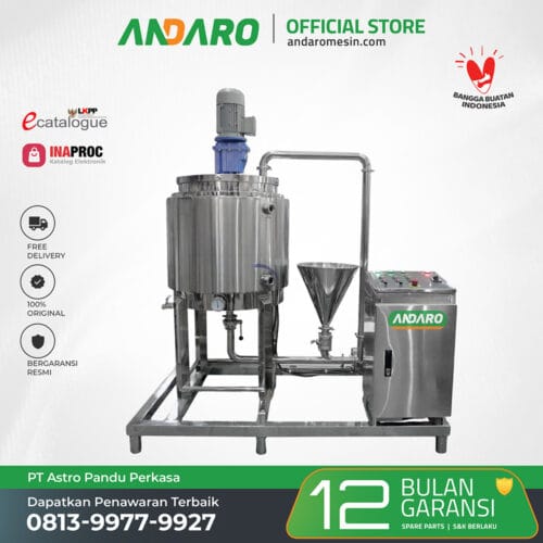 Mesin Mixing Tank dengan High Shear Pump Homogenizer
