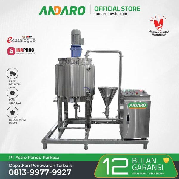 Mesin Mixing Tank dengan High Shear Pump Homogenizer