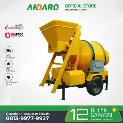 Mesin Molen Pengaduk Semen Beton ANDARO ACM-900L | 900 Liter
