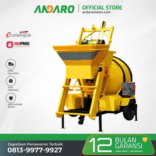 Mesin Molen Pengaduk Semen Beton ANDARO ACMM-1150L | 1150 Liter