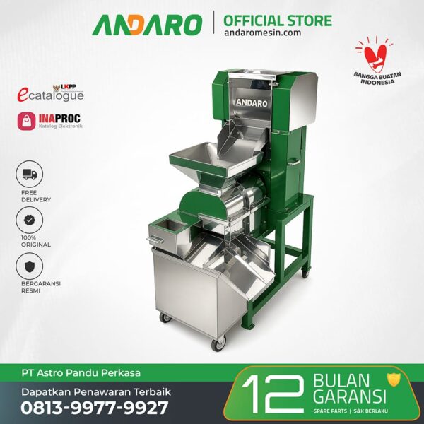 Mesin Parut Kelapa Peras Santan (2in1) Andaro