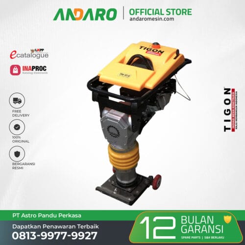 Mesin Pemadat Tanah Stamper Kuda TIGON TG-RM90HE + Honda GX-160