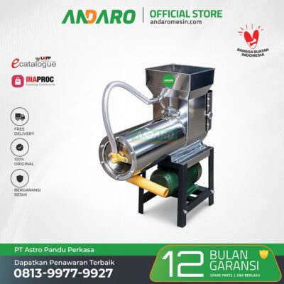 Mesin Pemarut Kombinasi Pemeras Sagu