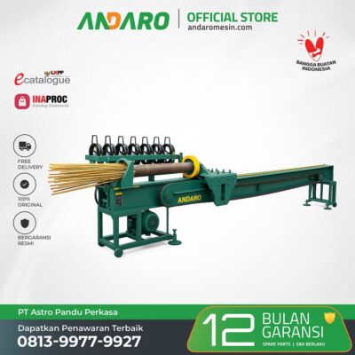Mesin Pembelah Bambu Otomatis