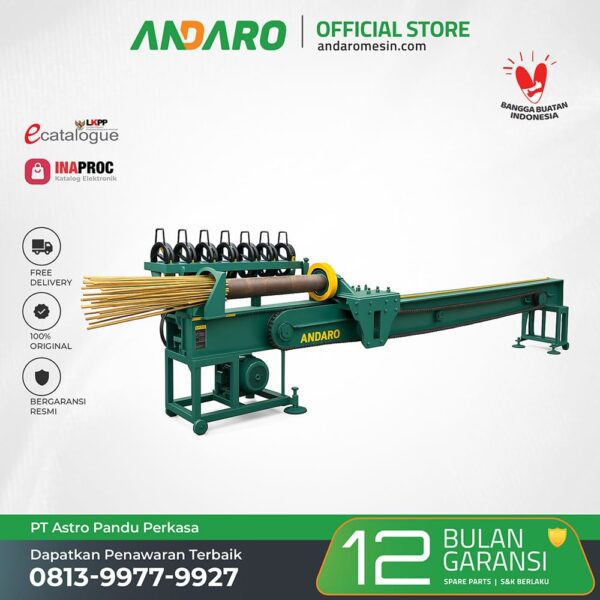 Mesin Pembelah Bambu Otomatis