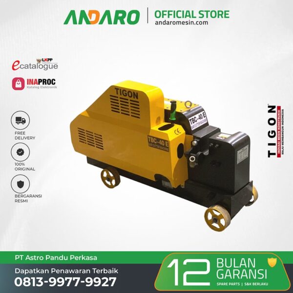 Mesin Pemotong Besi TBC-40E | Steel Bar Cutter