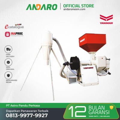 Mesin Pemutih Beras YANMAR YCP-220 | Rice Polisher 900 Kg:Jam