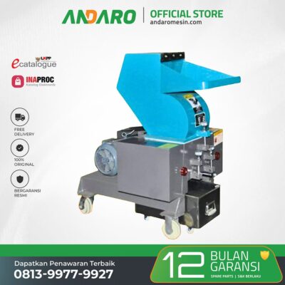 Mesin Pencacah Plastik ANDARO APC-250 | Crusher Daur Ulang 5HP
