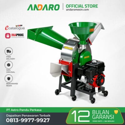 Mesin Pencacah Rumput Kombinasi Grinder Pakan Ternak