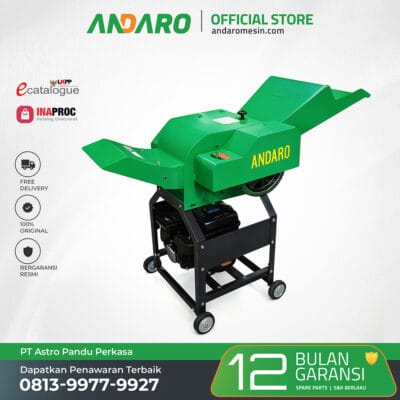 Mesin Pencacah Rumput dan Dahan Ranting Pohon 1200 Kg:Jam