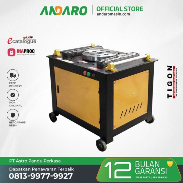 Mesin Penekuk Besi TG-BB50 | Steel Bar Bender