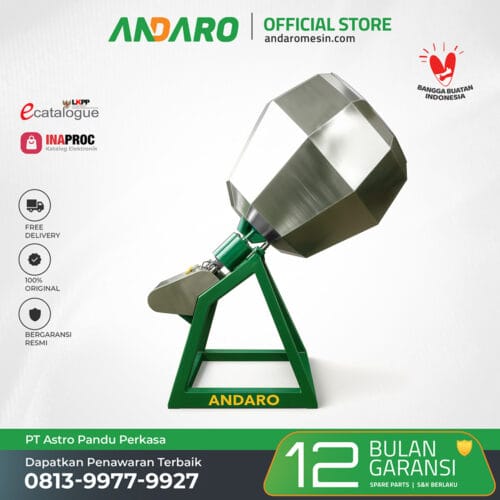 Mesin Pengaduk Pencampur Bumbu Hexagonal