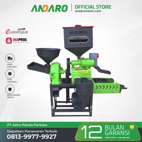 Mesin Penggiling Padi Kombinasi 4in1 KD-820 PRO-C