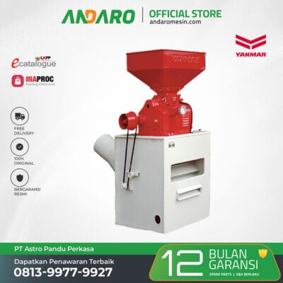 Mesin Pengupas Gabah YANMAR HW60AN | Rice Huller 1.200 kg:jam