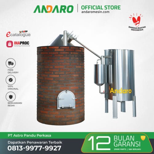 Mesin Pirolisis Batok Kelapa Andaro