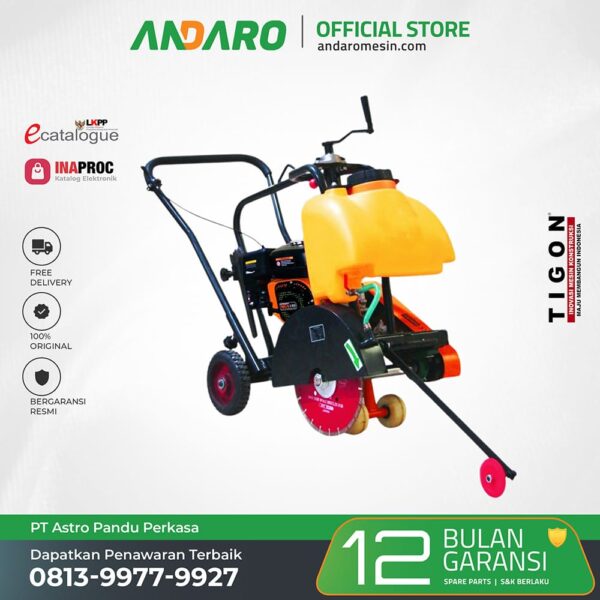 Mesin Potong Aspal Beton TG-CC300 | Concrete Cutter 14 Inch